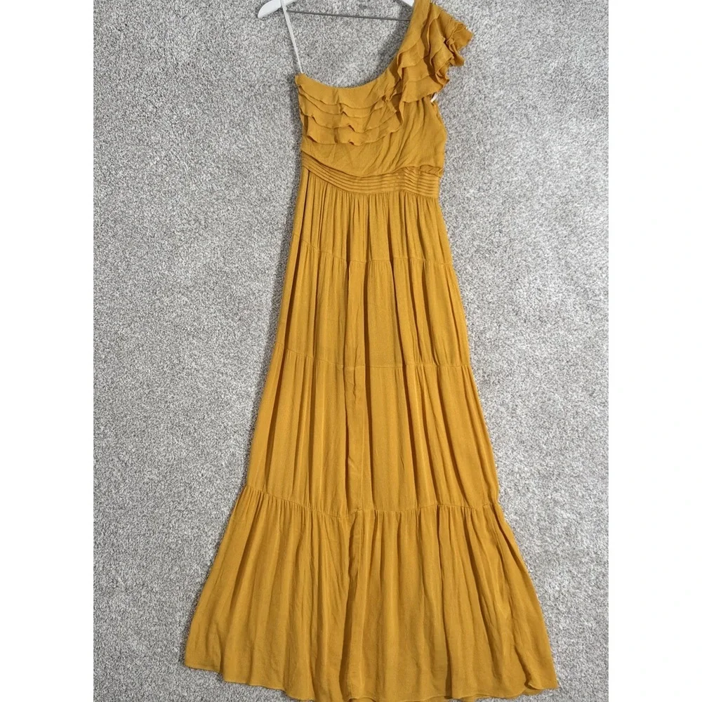 Tularosa Size Small Midi Dress Lily Yellow‎ Dolly REVOLVE